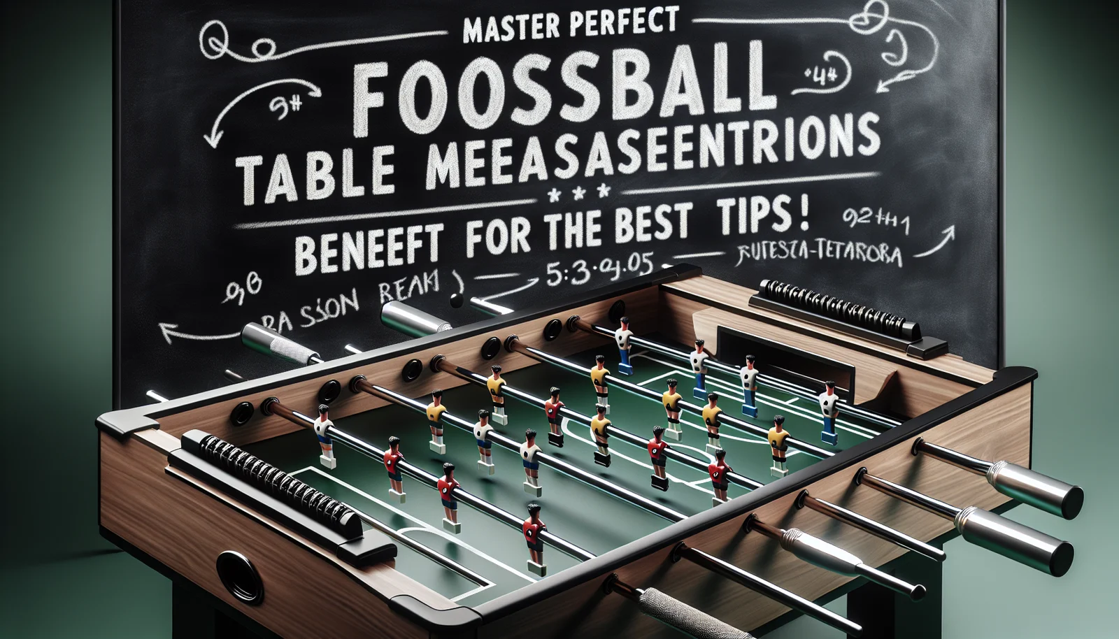 Aprende las Medidas Perfectas para tu Futbolín
