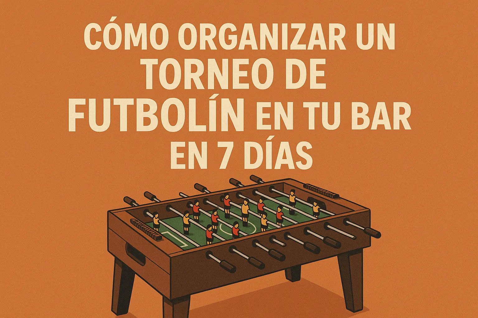 Cómo organizar un torneo de futbolín en tu bar en 7 días